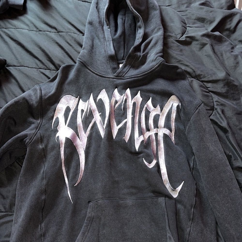 Revenge Vintage Embroidered Logo Hoodie